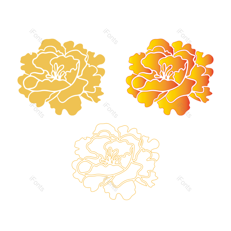 花朵图片,传统元素元素,纹样PNG,矢量图免抠素材